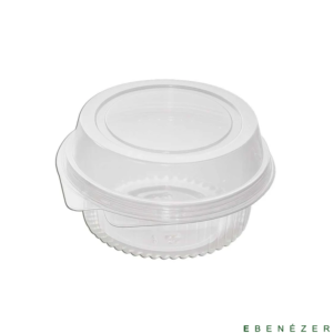 embalagem pet p-642 mini doce redondo articulado 0306